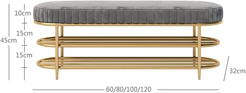 Miniatura 2 de Estante de zapatos Zapatero para entrada, banco de zapatos de 3 niveles, organizador de zapatos con estantes de malla metálica y asiento acolchado,
