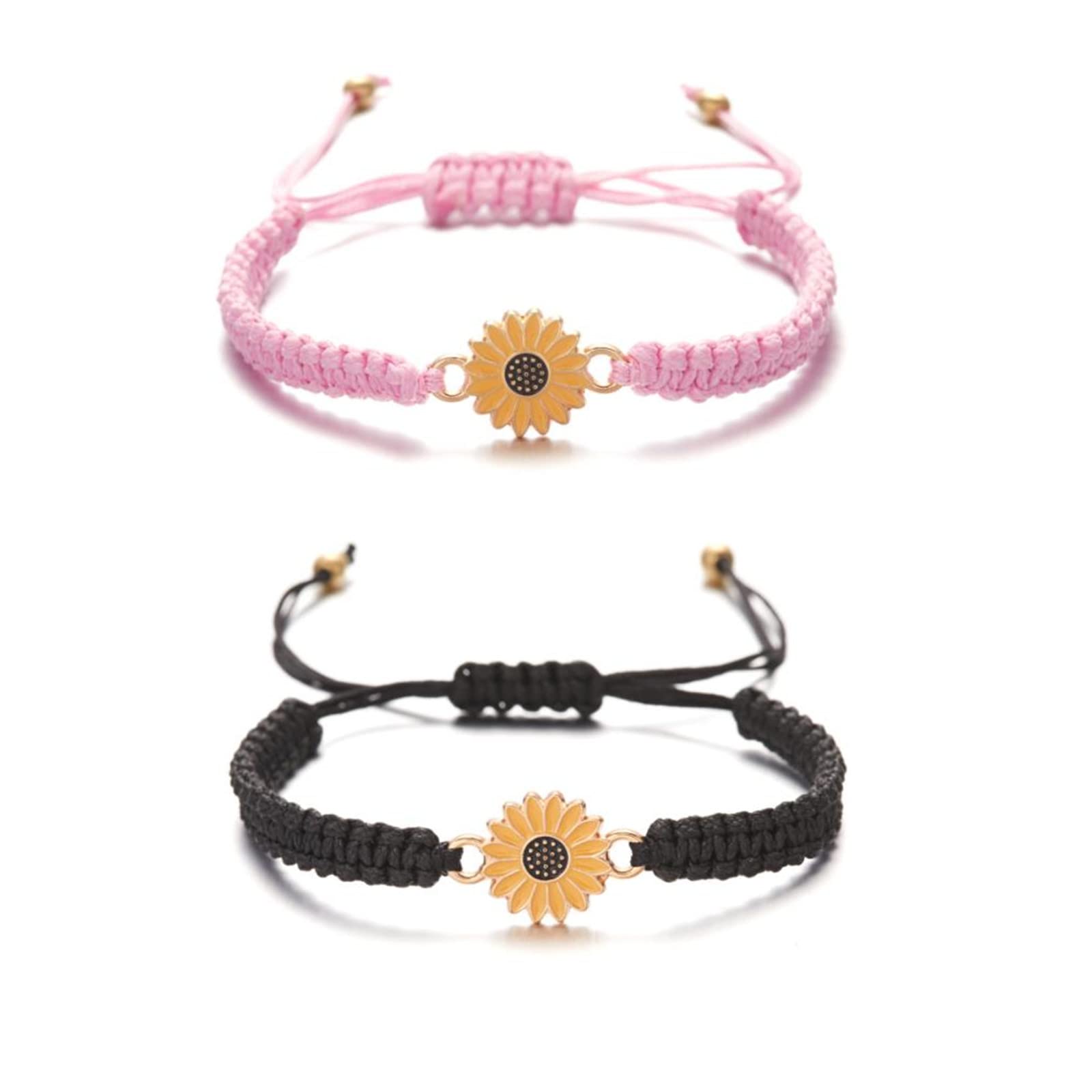 Kicomvi Sunflower Bracelets Handmade Boho Sunflower Daisy Friendship Bracelets Adjustable Braided Rope Promise Bracelets for Women Girls Vaction Jewelry, rope, rope (B0B9BTSP9Z) Amazon Price History, Amazon Price Tracker