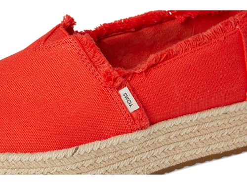 Image of TOMS Women's Valencia Platform Espadrille, Textile Upper, OrthoLite Insole