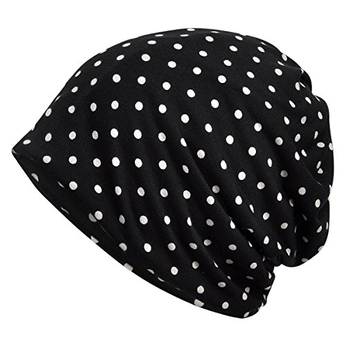 HONENNA Flower Printed Beanie Women Turban Headband Chemo Cap (2 Pack Set 19)