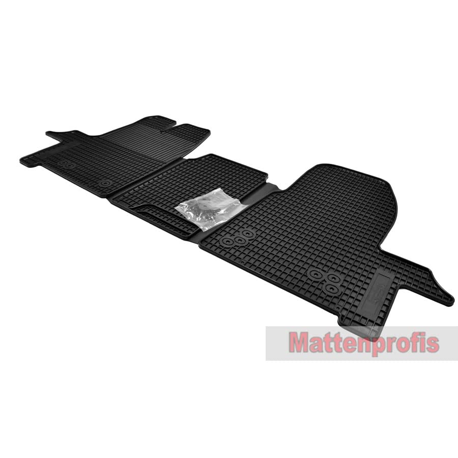 Produktbild von Gummimatten Passend Für Ford Tourneo Custom NXN Komplett 9 Sitzer Ab Bj.2024