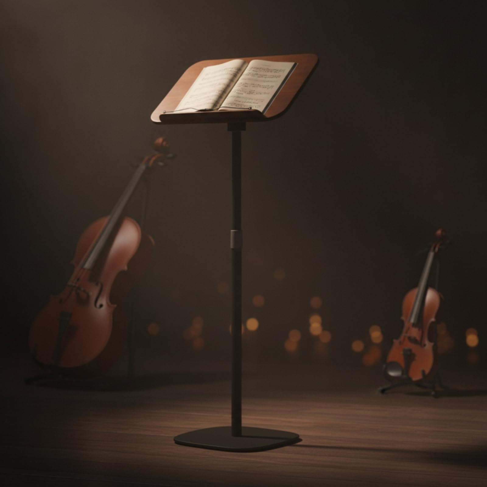 leseständer höhenverstellbar buchständer freistehend ständer mit holzplatte für studenten, musiker, arbeitszimmer, büro, wohnzimmer, 50cm-90cm
