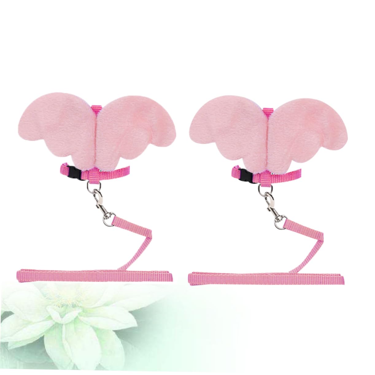 Sosoport 2pcs Angel Shape Cat Vest Harness and Leash Set Pet Harness for Cats Chest Strap for Small to Medium Dogs Breathable Comfortable Fashionable