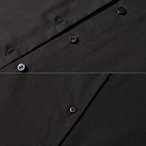 Button Down Shirts for Women Formal Work Wear Simple Black Shirts Size 24