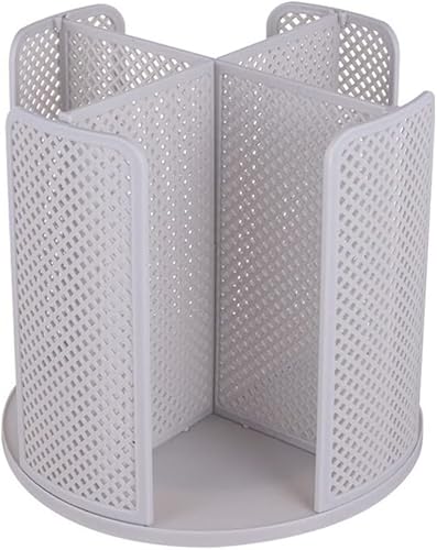 Miniatura 6 de RUNAAJA Dispensador de tazas giratorio con 4 compartimentos para tazas y tapas, dispensador de tazas de café de 10 a 16 onzas para encimera,