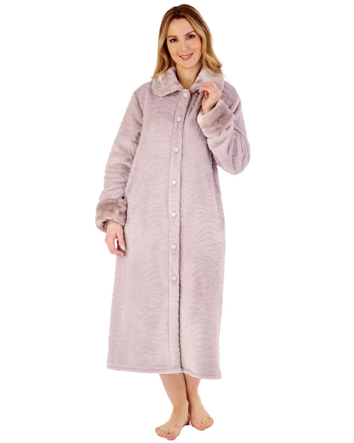 Slenderella HC88336 Women's Grey Dressing Gown XLarge