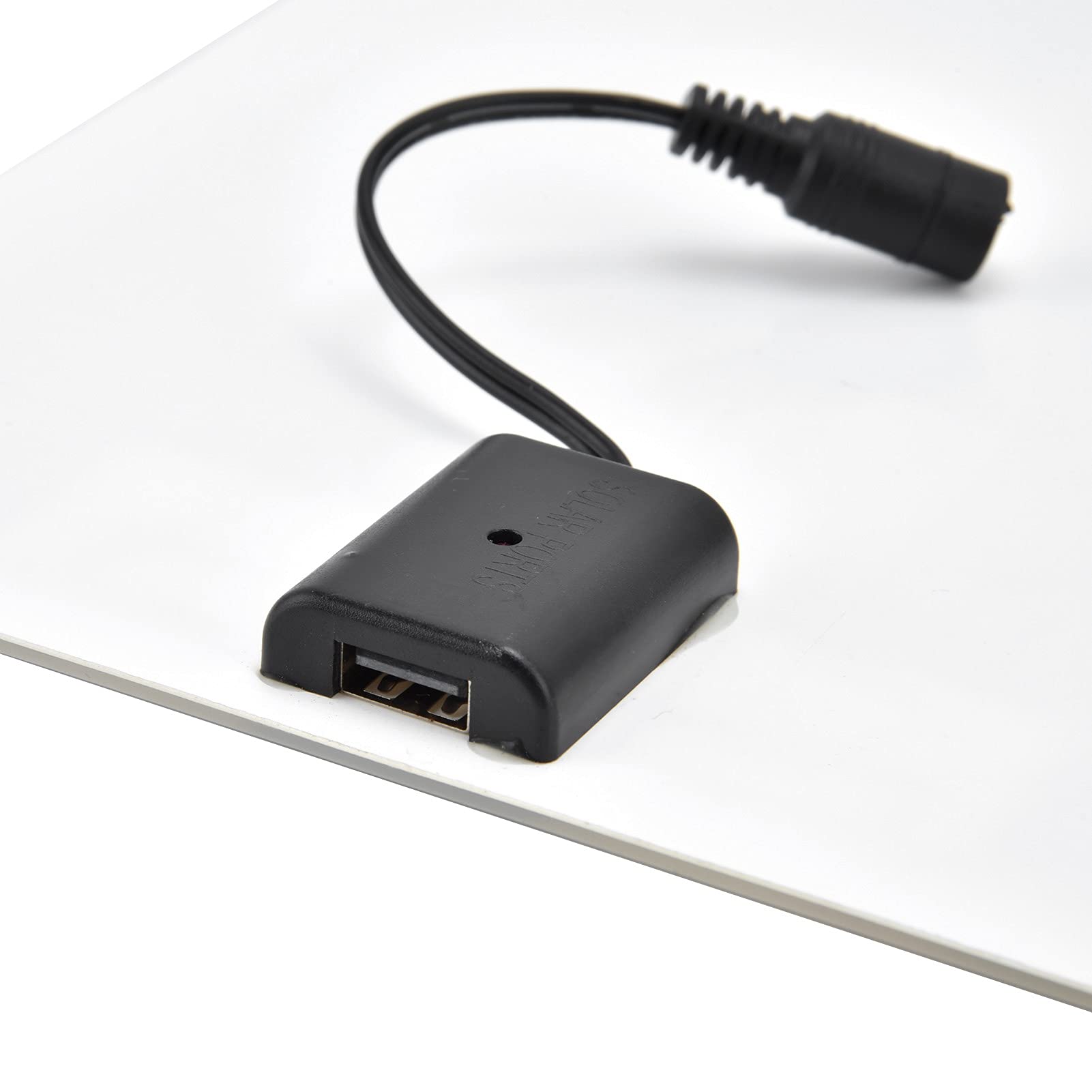 Pannello Solare Fotovoltaico 10W con Kit Ventola Porte USB Femmina per Auto Barche Aerei Satelliti
