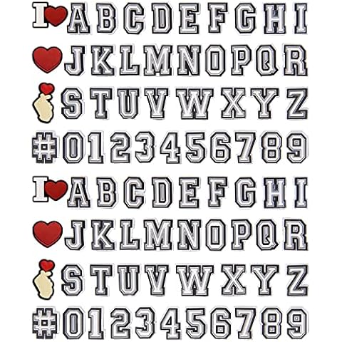 80 Pieces Personalised Letter Decoration Charms Cover