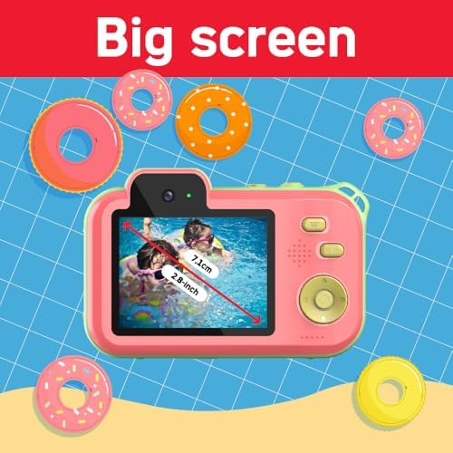 AgfaPhoto Realikids Cam Waterproof 2 Waterproof Dijital Fotoğraf Makinesi 12MP, 2.7K Video, Lityum Pil, CMOS Sensör, 3 inç LCD Ekran - Görsel 2