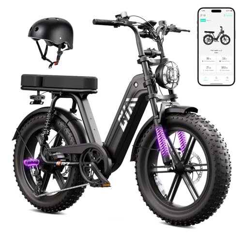 Image of TST Electric Bike for Adults, 1500W Peak Motor 60 Miles Fat Tire Ebike with 48V 15 /30Ah Removable Battery 20 inch Fat Tire E Bike, Full Suspension and 7-Speed,Off-Road Electric Bicycle for City Commuting