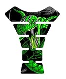 Venom Green Snake SKull 3d Gel Motorcycle Gas Tankpad Kawasaki Ninja ZX Suzuki GSXR Honda CBR Yamaha YZF Triumph Motorcycle TanK pad Decal Sticker