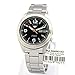 Produktbild Seiko SNKM77K1 5 Gent Herren-Armbanduhr, automatisch, analog, schwarzes Zifferblatt, graues Stahlarmband
