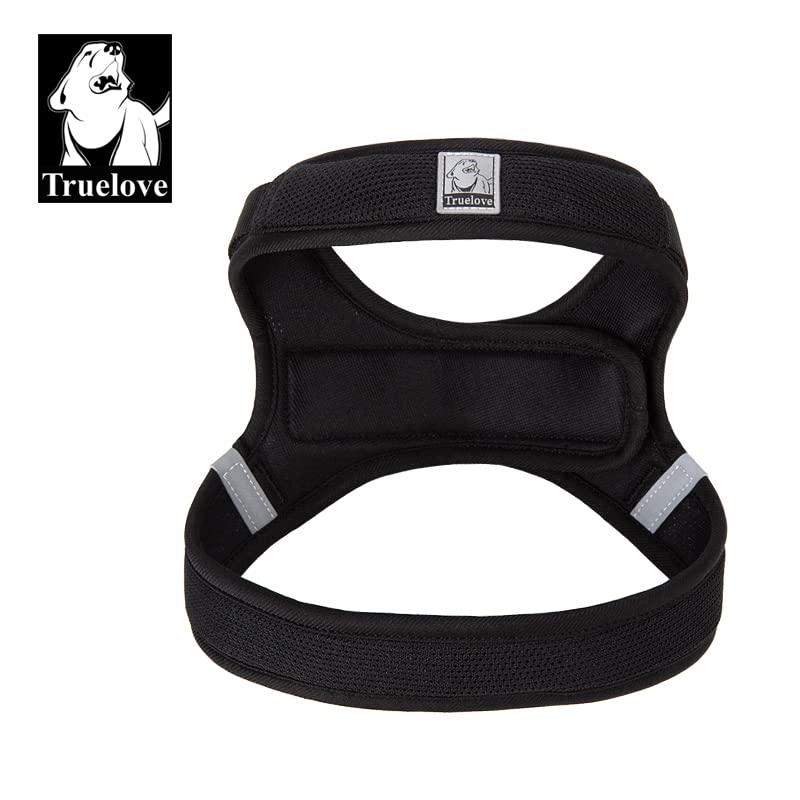 WINHYEPET Truelove Dog Harness Soft Mesh Reflective Breathable Step-In Dog Harness,Easy Adjustment Harness with Safety Buckle for Extra Small and Small Dogs Vest Harness TLH3013(Black,M) - Image 2