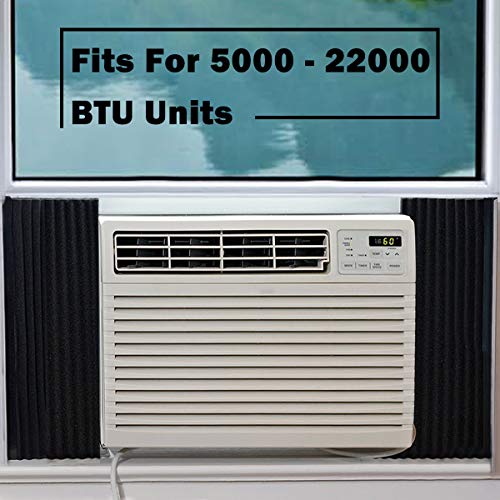 Lbg Products Window Air Conditioner Foam Insulation Panels,Ac Side Insulating Panel Kit,2 Pack,Black, 17In High X 9In Wide X 7/8In Thick #TOP6