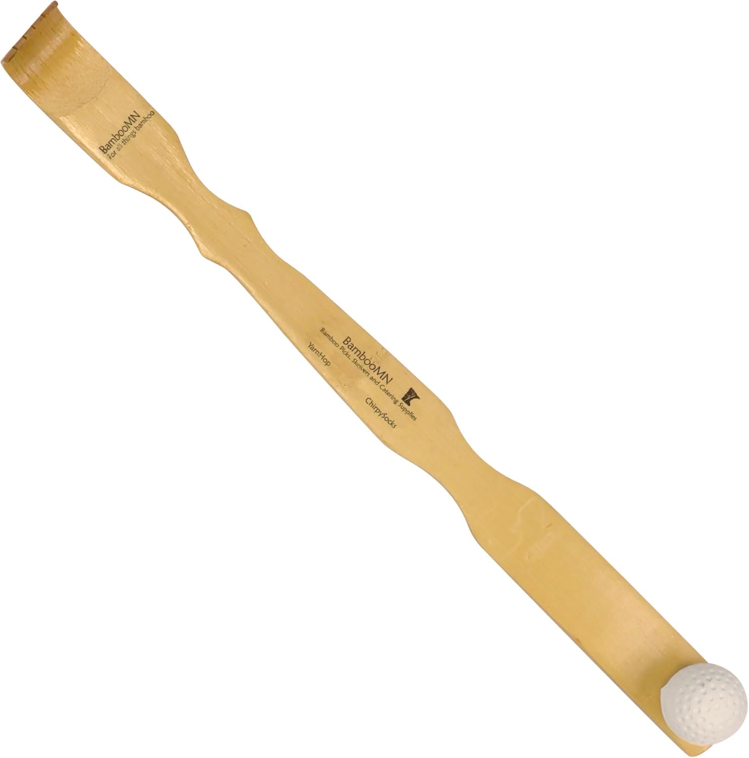 BambooMN Massager Tool, 4X Bamboo Mallet Bonger Backscratcher Plus 4X Metal Mallet Bonger (Set of 8)