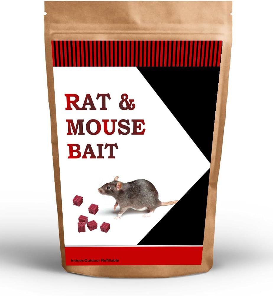 Mouse and Rat Bait Rat trap and Mouse Rodenticide Pasta Fast Acting, All Weather, Outdoor & Indoor | 500g