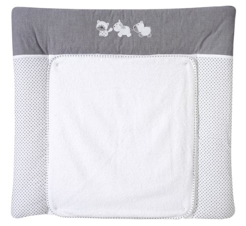 Schardt 3/721 Wickelauflage Amigos, mit abnehmbarem Frottebezug, 80 x 75 cm - mit Applikation