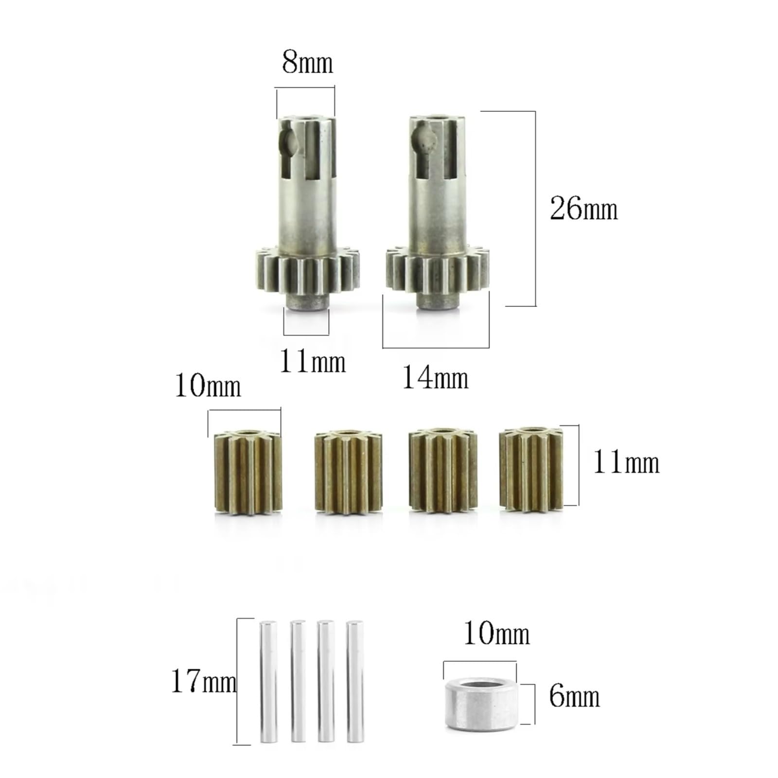 RC Miglioramenti Ricambi Per Infraction Per Typhon Per Vendetta 1/8 Differenziale In Metallo Outdrive Ingranaggi Differenziali Planetari Riparazione Accessori Modificati