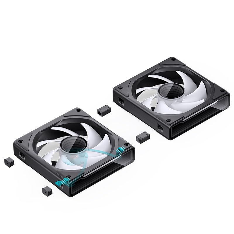 Jonsbo ZK-120B ARGB PWM L?fter, 120mm, 3er-Pack - schwarz