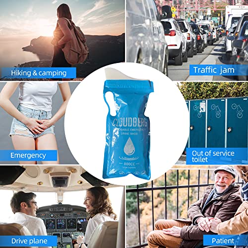 Urine Bag - 20 Pack 800Ml Urine Bags Disposable, Camping Pee Bags, Unisex Urinal Bags, Traffic Jam Road Trips Urine Bag, Leak Resistant Pee Bag, Urine Bags For Men, Pee Bags For Travel For Women #TOP6
