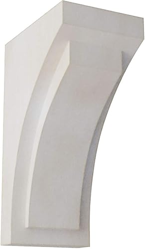 Ekena Millwork CORWD02X03X06FEWH - Mini ménsula de madera Felix para decoración vintage, 2 12 pulgadas de ancho x 3 34 pulgadas de profundidad x 6