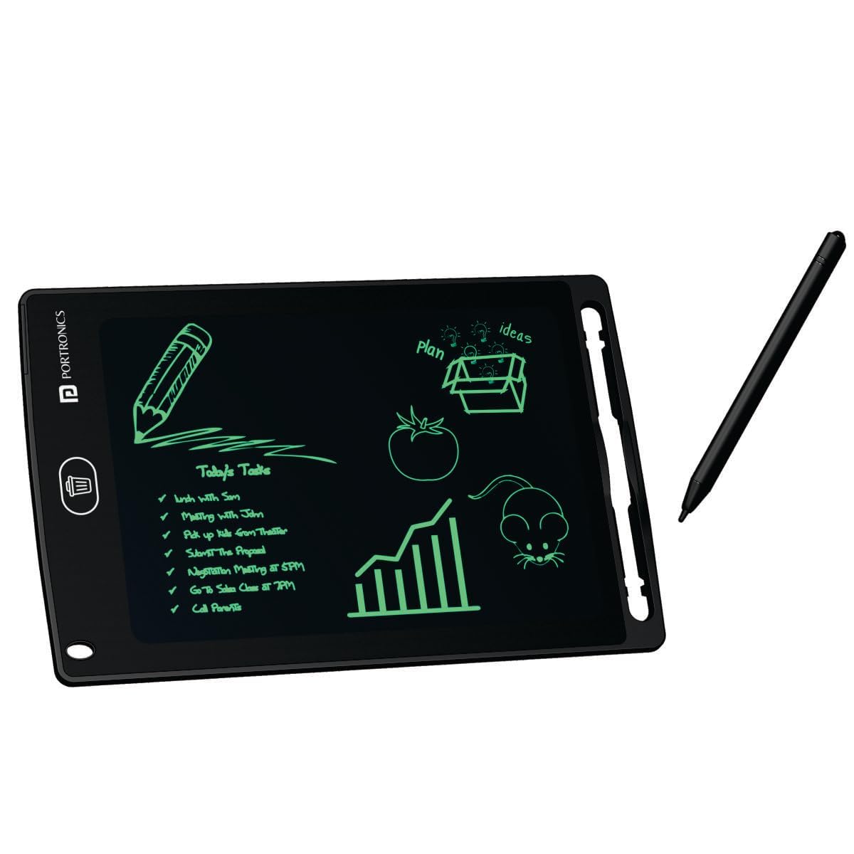 LCD 8.5E Re-Writable LCD Writing Pad with Screen 21.5cm (8.5-inch) for Drawing, Playing, Handwriting Gifts for Kids & Adults (Black)-image-19