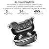 tozo a1 ecouteurs bluetooth sans fil in ear mini avec conception ergonomique, casque avec son immersif, microphone intégré, etui de chargement, connexion longue distance