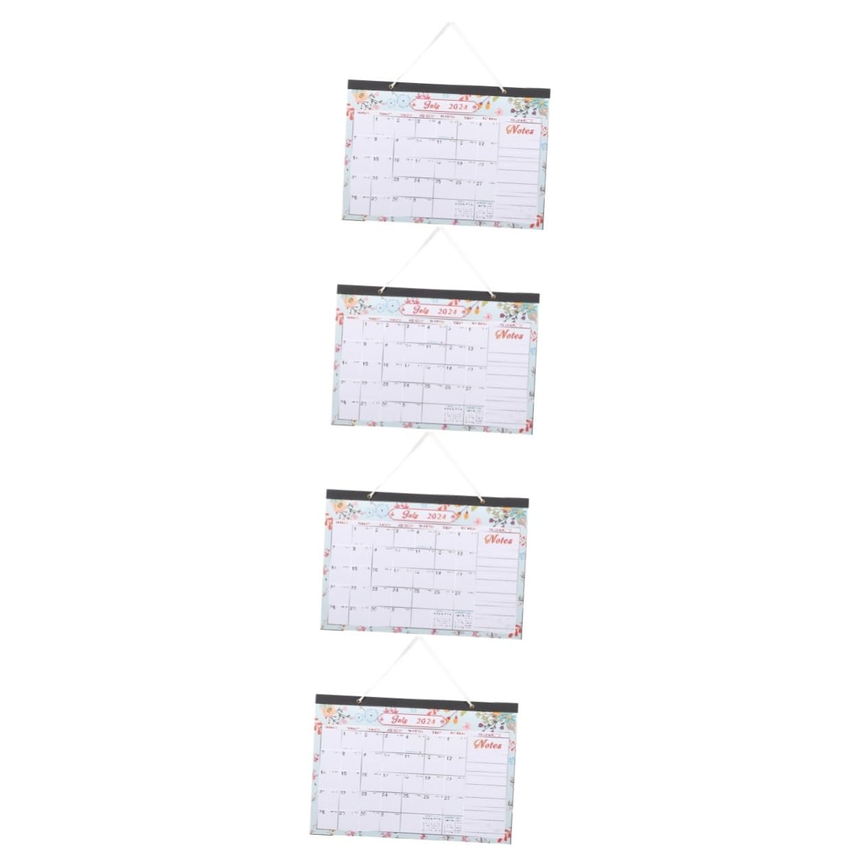 VILLCASE 4stücke Wandkalender Für Zuhause Und Büro Gedruckter Monatskalender Organisation Praktische Und Stilvolle Wandgestaltung Für Notizen Und