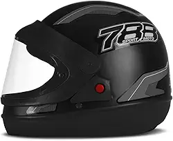 CAPACETE FECHADO PRO TORK NEW SPORT MOTO PRETO FOSCO - CINZA TAM. 58