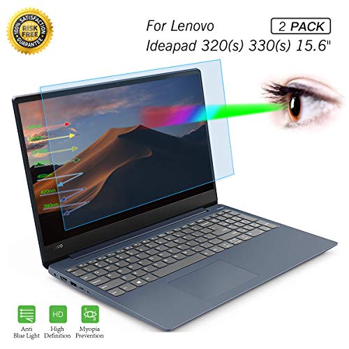 [2 Pack] 15.6 Inch Anti Blue Light Screen Protector for 2019 Lenovo Ideapad