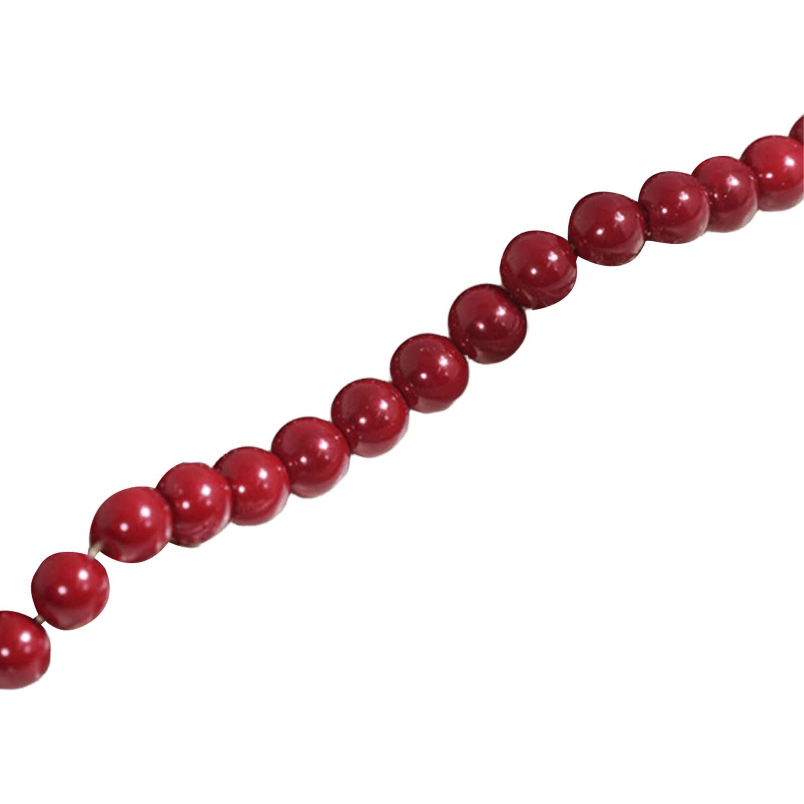 Qusinfc Simulated Round Pearls Beads 8mm Glass Craft Supplies for Fashion Jewelry, Earrings Glass Imitation Pearls Bead Beads Round Imitation