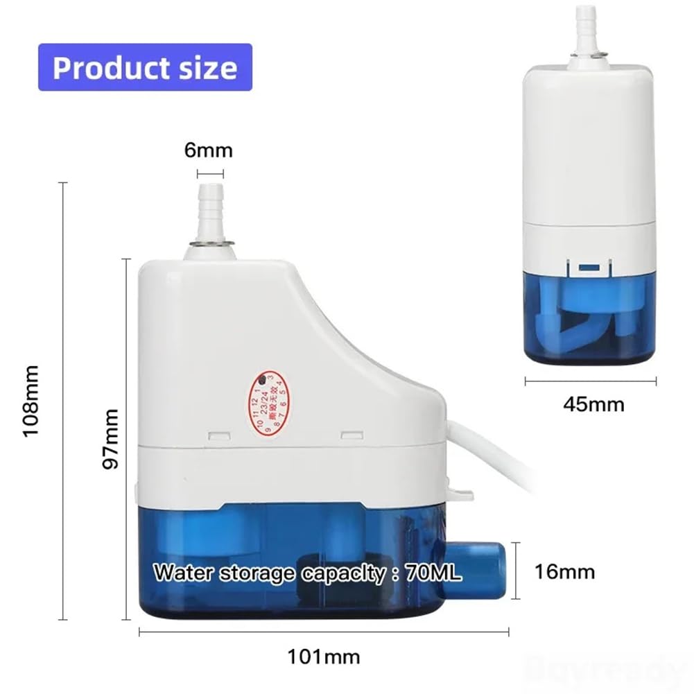 Pompe de Relevage de Condensats Automatique Ultra-Silencieuse -24C, 1 à 3 Prises, pour Climatiseur, sur Crochet