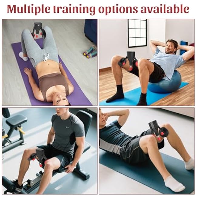 Thigh Master Thigh Exerciser, Hip & Inner Thigh Exercise Equipment, Muscle Trainer with Band, Thigh Exercise Workout Equipment for Home Workouts (White)