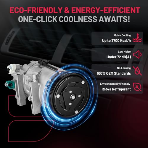 BDFHYK Air Conditioning A/C Compressor with Clutch Compatible with Nissan Altima L4 2.5L 2013 2014 2015 2016 2017 2018, Replace# 77664, 926003TA2A