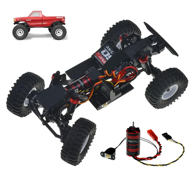 furitek Unity PRO 3500kv 2-in-1 Micro FOC Brushless System Included Inrunnner Motor with Integrated ESC for REDCAT ASCENT-18 1/18 Upgrade Electronics (HELIDIRECT)