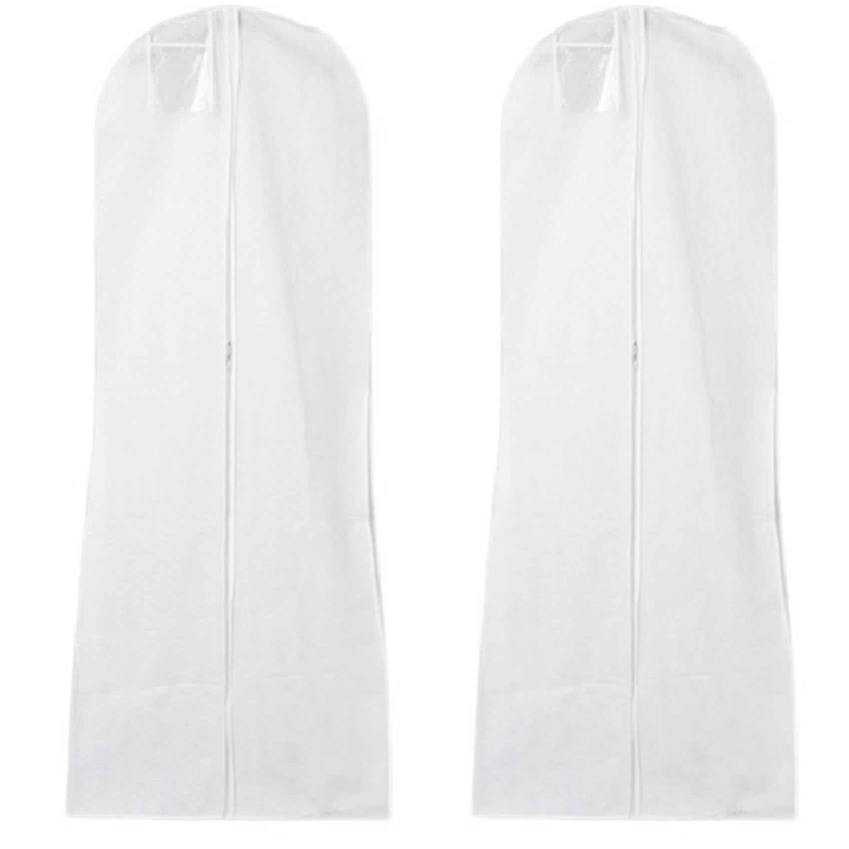 Hndhbfgrt 2X Long Wedding Dress Bag Cover Evening Dress Dust Cover Bridal Garment Storage Bag Nonwoven Wedding Dress Dust Cover