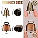 Geosar 40 Pcs Small Brass Bells for cow Horse Sheep, 2 Colors (Copper & Bronze) - Cattle Goat Farm Animal Bells for Dogs Collar, Long Distance(Novel Style)