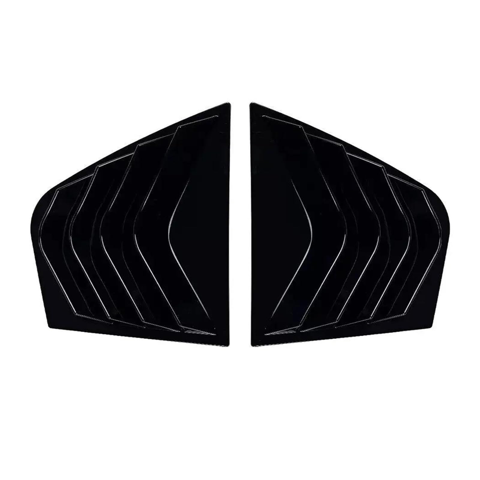 Spoiler Lunotto Posteriore Per Kia Per Stinger 2018-2023 Auto Posteriore Feritoia Finestra Laterale Della Copertura Dell'otturatore Trim Adesivo Vent Scoop ABS Canard Laterale Lunotto(Gloss Black)
