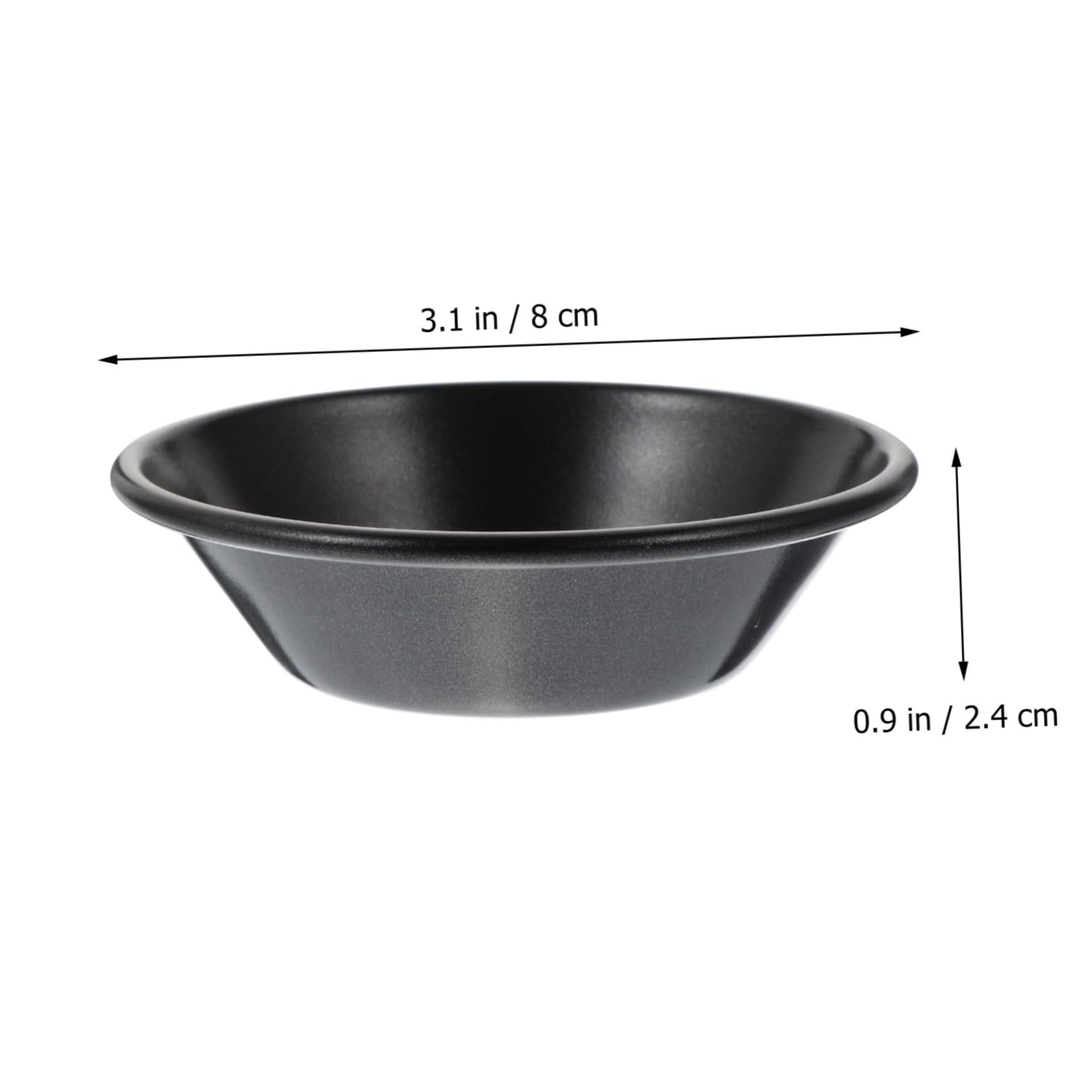 POPETPOP 5 Set Fudge Carbonio Antiaderenti E Profondi Per Torte Muffin Puddings E Cioccolatini Per Cucina E Nero 4 Pezzi * 5