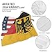 Flag of U.S. German Flag Fashion Neckerchief Silk Feel Lightweight Square Hair Bandana Printed Headscarf Handbags Scarf