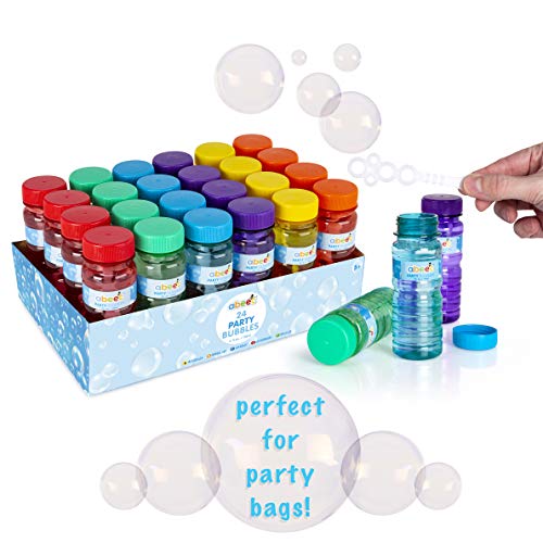 abeec 24 Pack Bubbles Solution - Pack of 24 Party Bubbles with Wands Included - Party Bag Filler or Bubbles for Outdoor Games - 24 x 118ml Bubble Mixture Bottles - Image 5