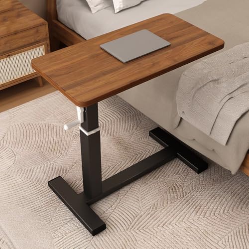 GSKDZG TChe[u LX^[t p\RfXN ߉\ 66cm`94cm xbhe[u ړ ItBXfXN ~iCge[u(Walnut Color+Black Frame,60x40cm)