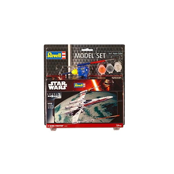 Revell Revell_63601 Modellbausatz Star Wars X-Wing Fighter im Maßstab 1:112, Level 3, originalgetreue Nachbildung mit… – Bild 3