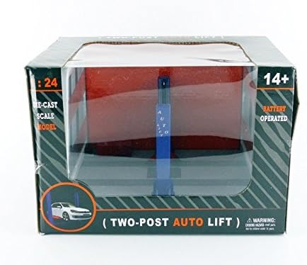 WT - WT9908 - Accessoires - Pont Elévateur - 2 Colonnes - Échelle 1/24 - Bleu/Rouge