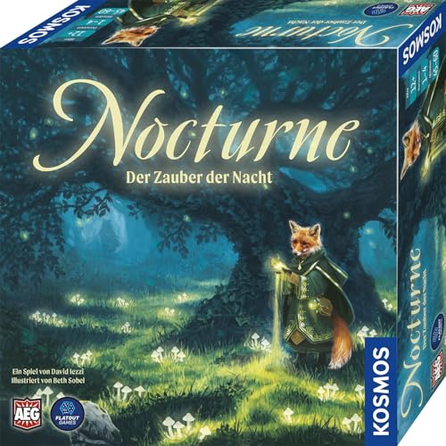 KOSMOS 684945 Nocturne Der Zauber der Nacht, Brettspiel mit innovativem Bietmechanismusfür 1-4 Personen