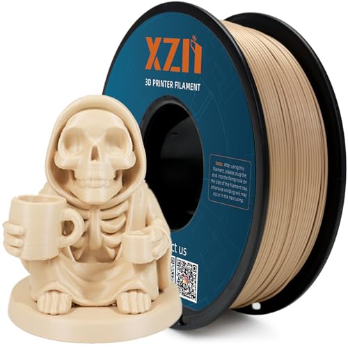 Image of PLA Filament 1.75mm Bone White 3D Printer Filament 1kg(2.2lbs), Dimensional Accuracy + /- 0.02 mm, Neatly Wound Bone PLA Filament, Fit Most FDM 3D Printers