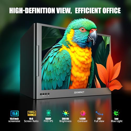 Image of Dual Screen Laptop Monitor Extender, 15.6 inch Fully Compatible Laptop Triple Screen Extender, FHD 1080P IPS Portable Monitor for Laptops 12~17 inch, Plug & Play with USB-C for Win /Mac /PS5 /Switch /PS4