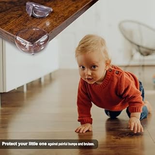 4 x Corner Protector for Baby Safety, Corner Guards with Strong 3M Gel Adhesive, Furniture Corner Guard & Table Edge Protection, Safety Bumpers - Baby Proof Bumper & Cushion