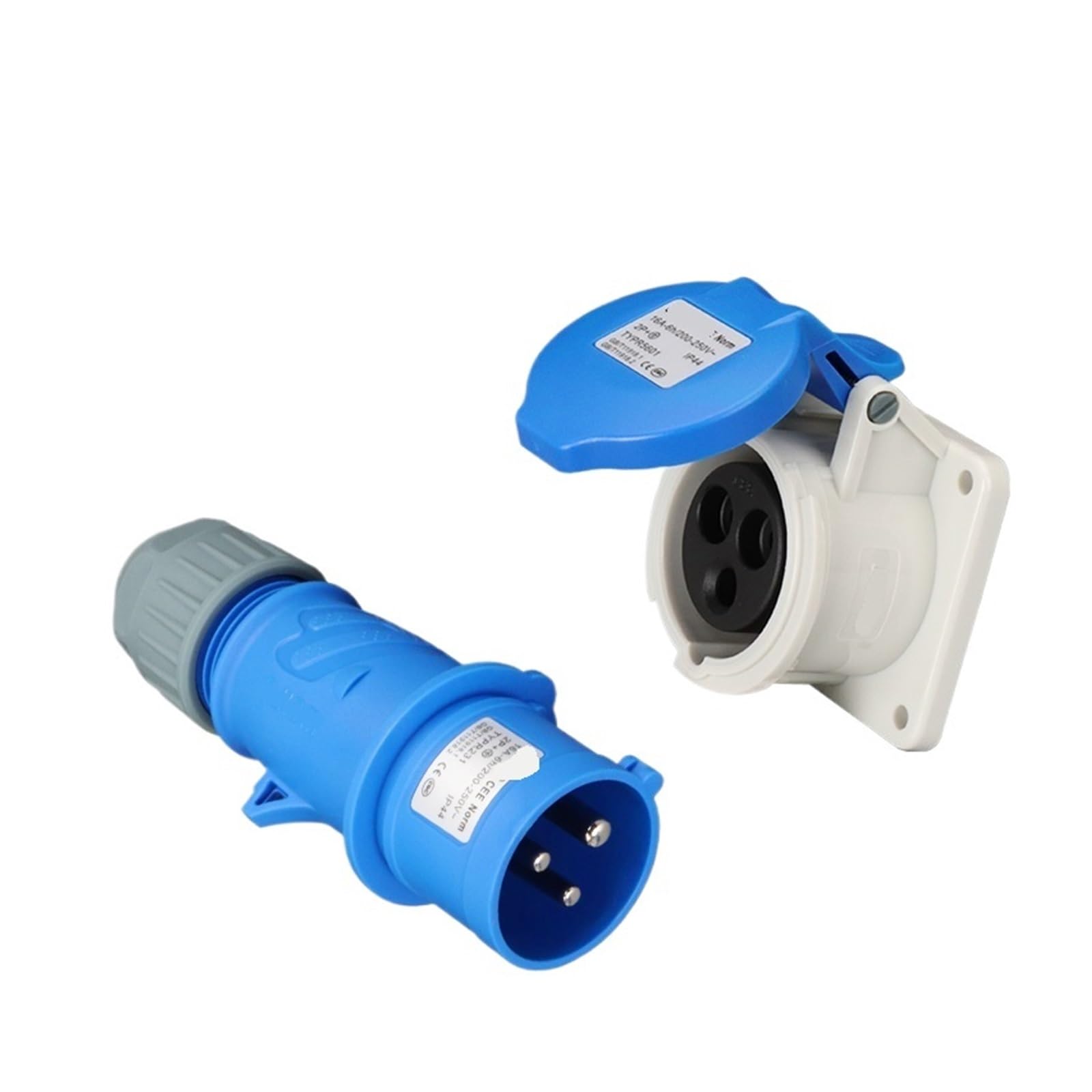 MUYTQAERG 3-core 16A aviation industry plug and socket connector 281TYP231/2601/2801(Plug concealed straight socket)