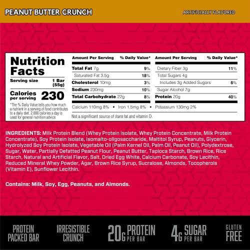 Bsn Protein Bars - Protein Crisp Peanut Butter Crunch, 1.97 Oz #TOP1